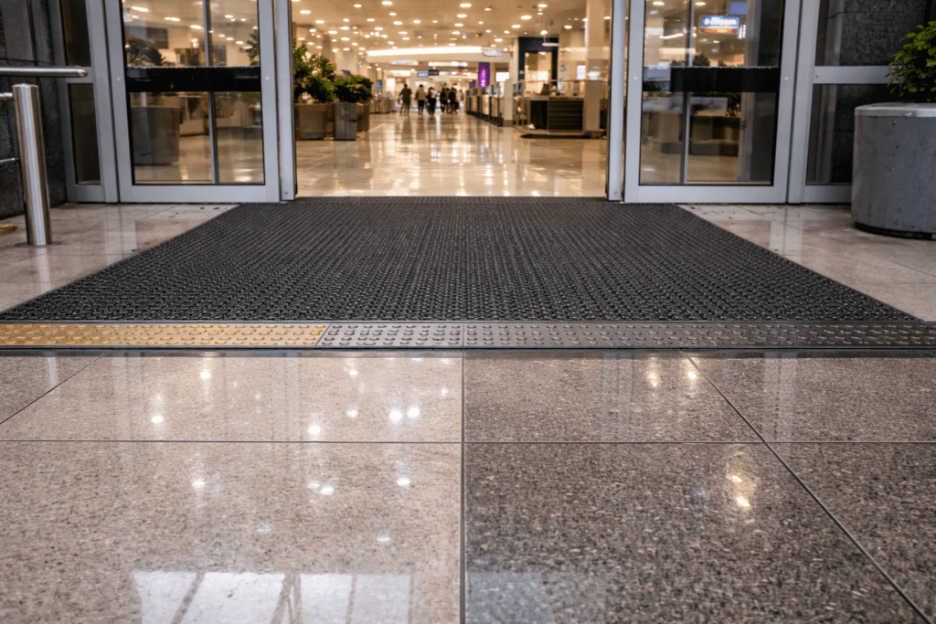 Retail Entries: The First 3 Metres Are the Highest Risk Zone 2 retail entry slip testing